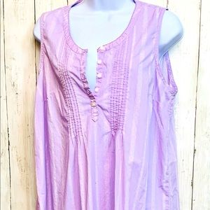 Vintage LL Bean Co Pintuck Cotton Long nightGown